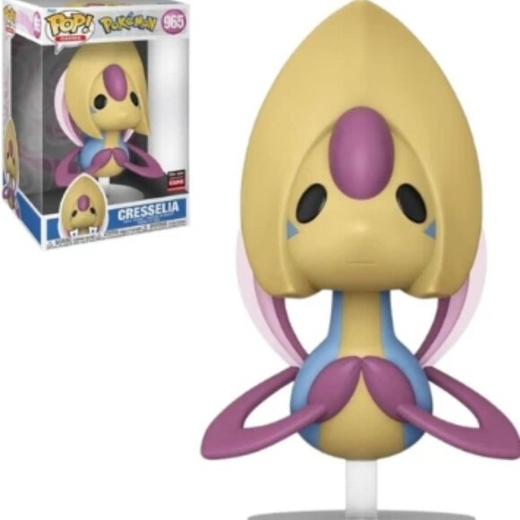 Funko Pop! Games Jumbo 10" Pokémon - Cresselia #965 - Expo Exclusive🆕⌚📦🏃💨🚚 - Picture 1 of 16